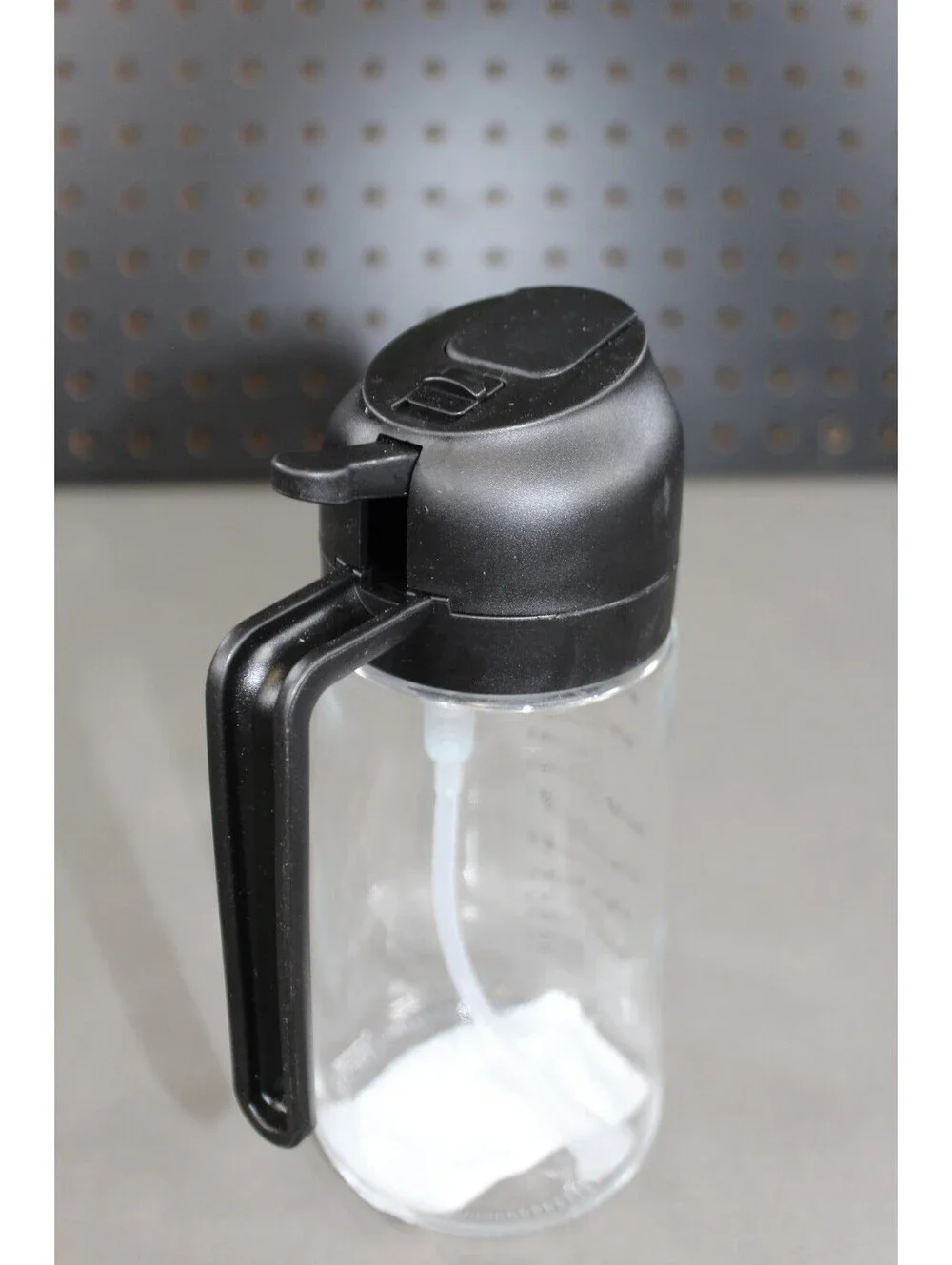 Clear Kitchen Oil Spray Bottle 400ml Mister with Handle